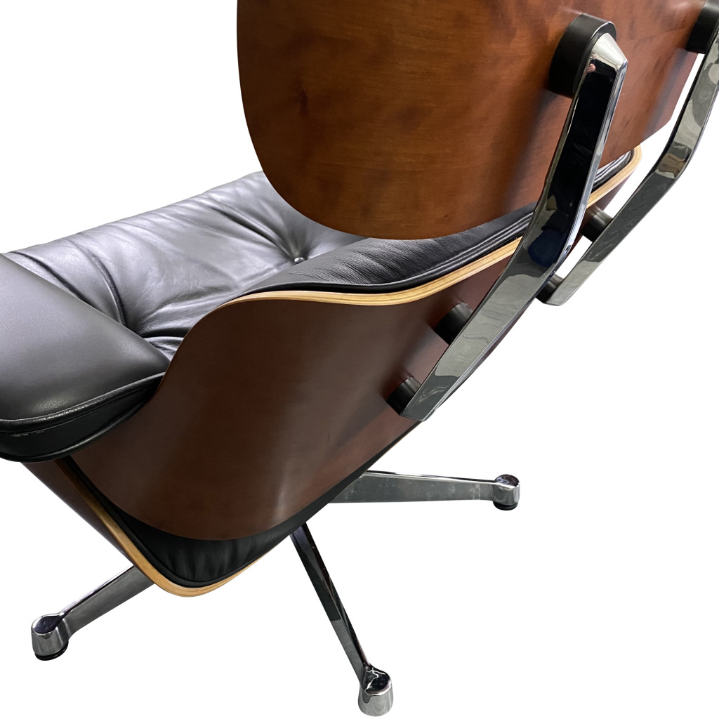 Armlehnsessel mit Ottomane 'Lounge Chair', Charles und Ray Eames, 1950er Jahre