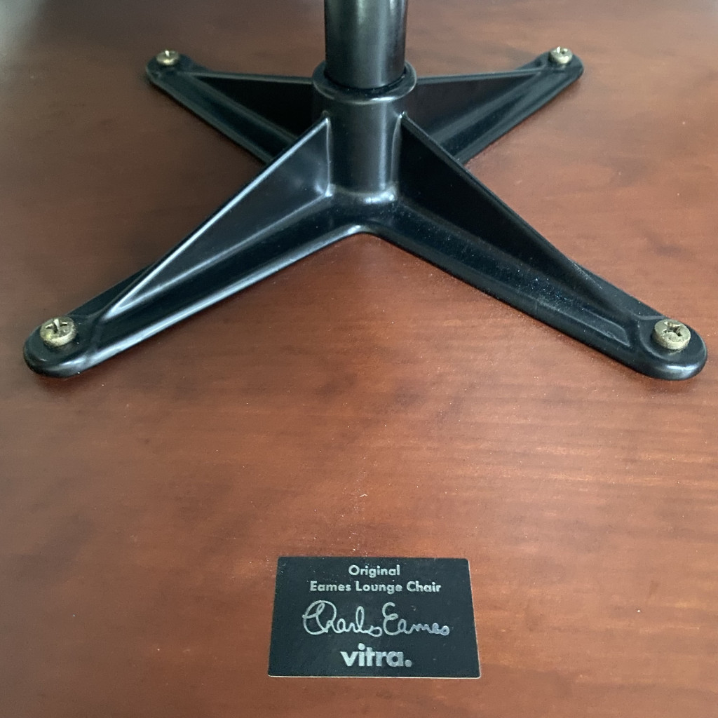 Armlehnsessel mit Ottomane 'Lounge Chair', Charles und Ray Eames, 1950er Jahre