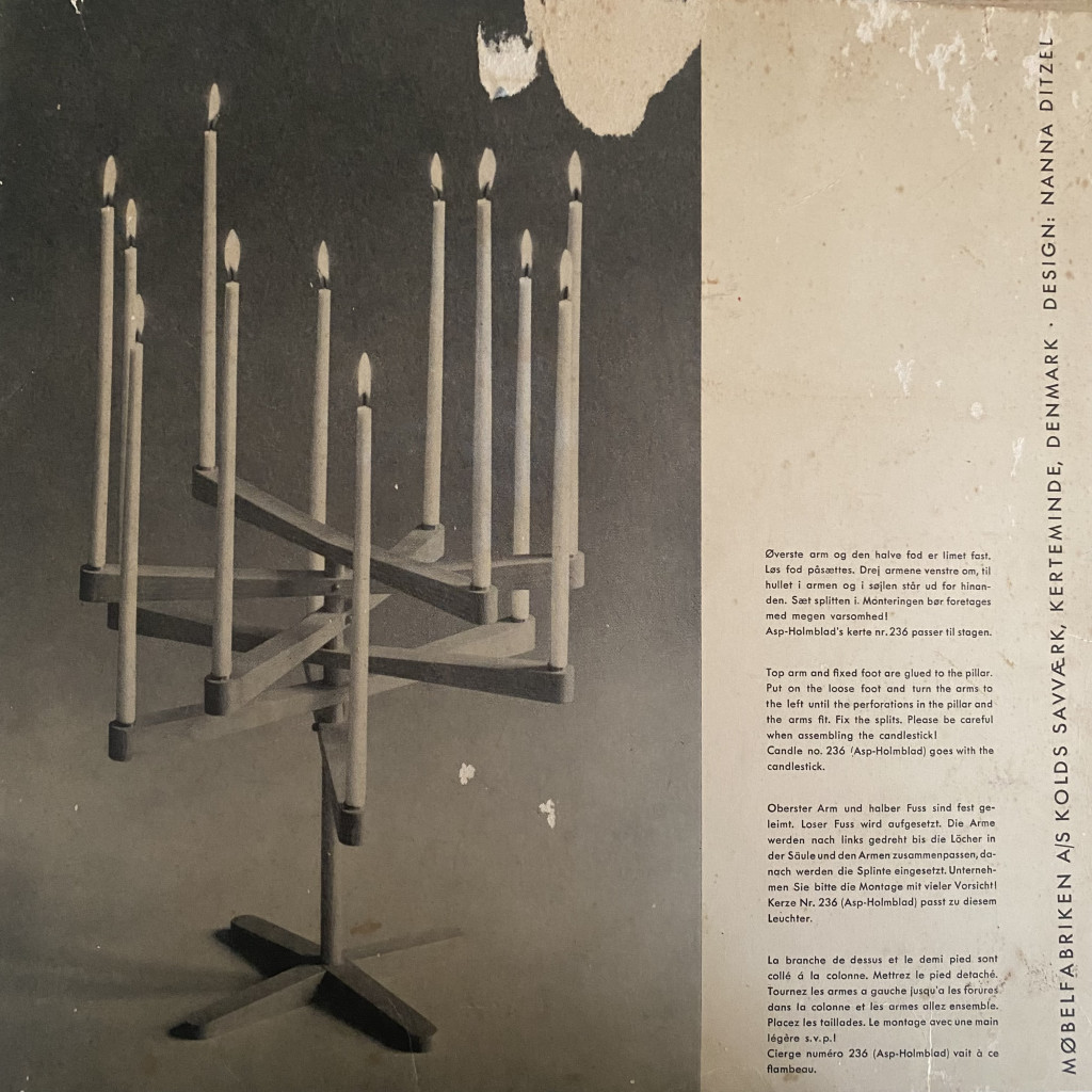 Kerzenständer 'Kandelaber', Nanna Ditzel, 1960er Jahre