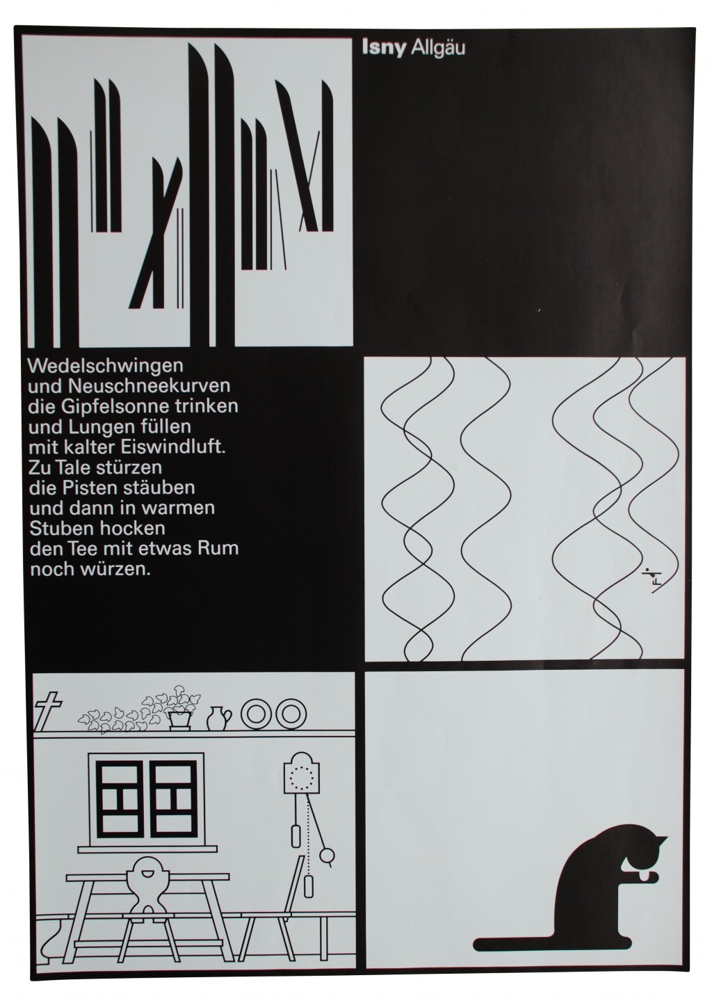 Künstlerplakat 'Isny Allgäu', Otl Aicher 1977