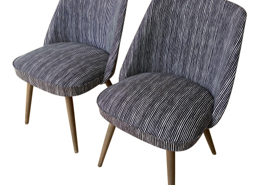 Paar Halbsessel '677', Thonet 1950er Jahre