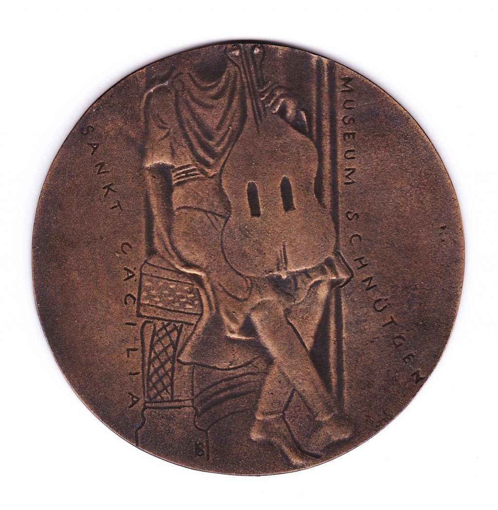 Plakette 'St. Cäcilien', Hans Karl Burgeff (1928-2005) 1973