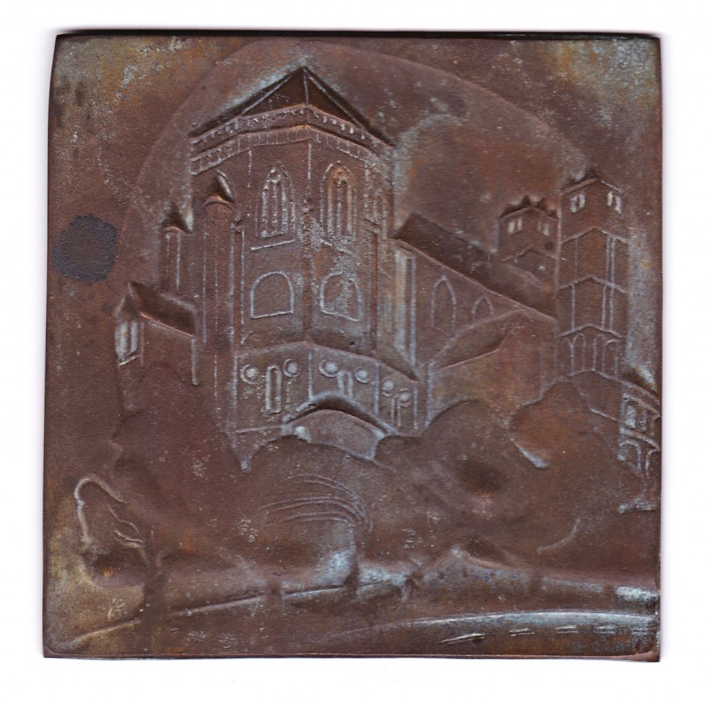 Plakette 'St. Gereon', Hans Karl Burgeff (1928-2005) 1986