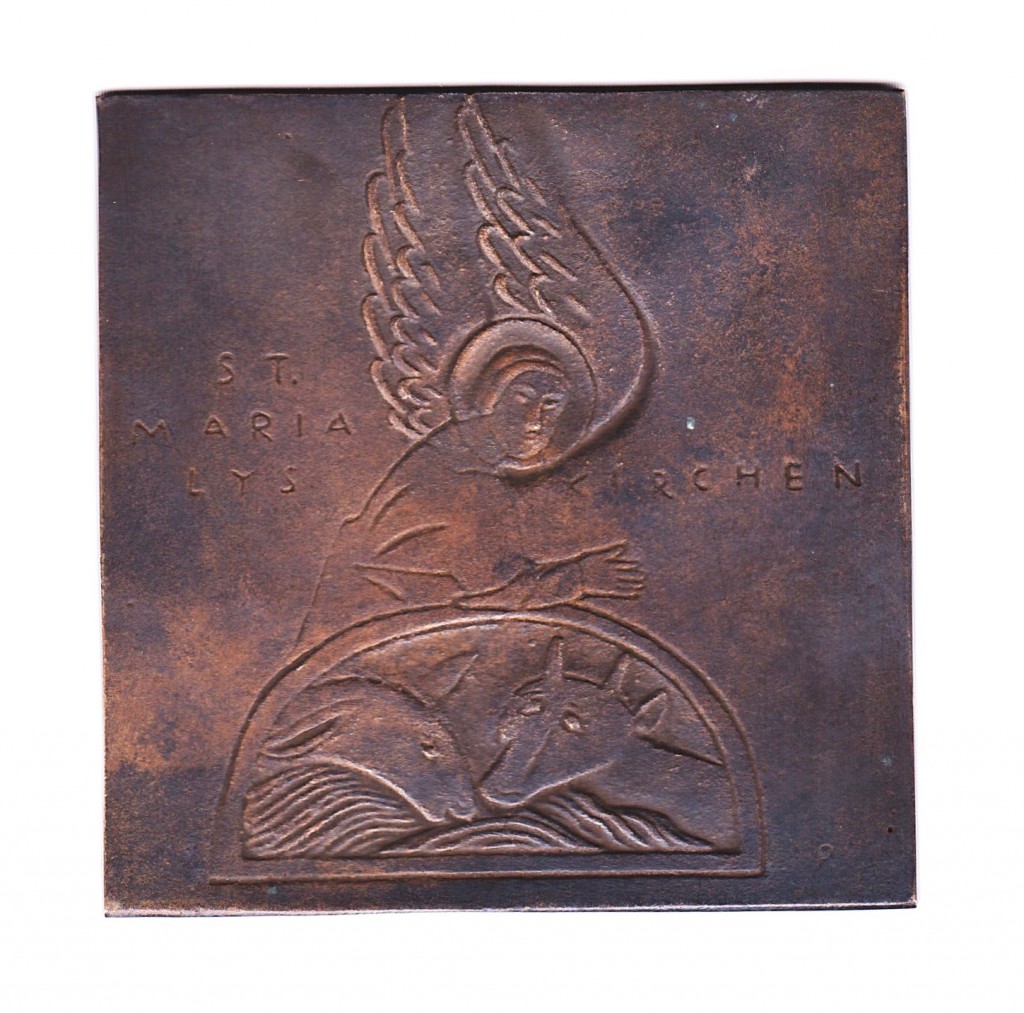 Plakette 'St. Maria Lyskirchen', Jochen Pechau (19291989) 1975