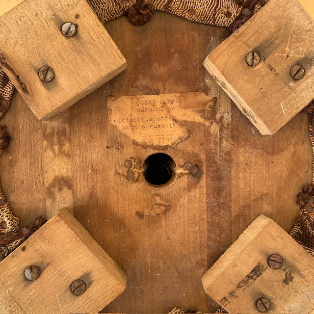 Pouf Nr. 5, im Stile von Jindrich Halabala, 1930er Jahre