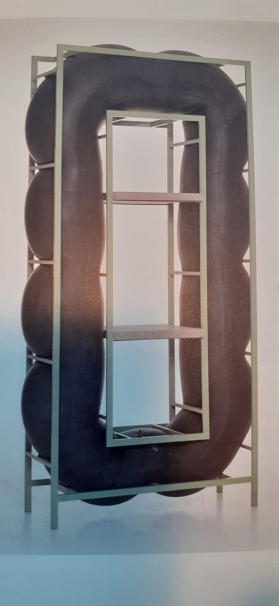 Schlauchregal 'Chambre A Air', 3/10, Reinhard Müller, Gruppe Pentagon, 1987