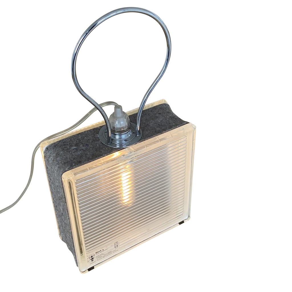 Tisch- Wandleuchte 'Block 4', Frank Schreiner, 1980er Jahre